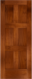 Flat  Panel   Jefferson  Mahogany  Doors